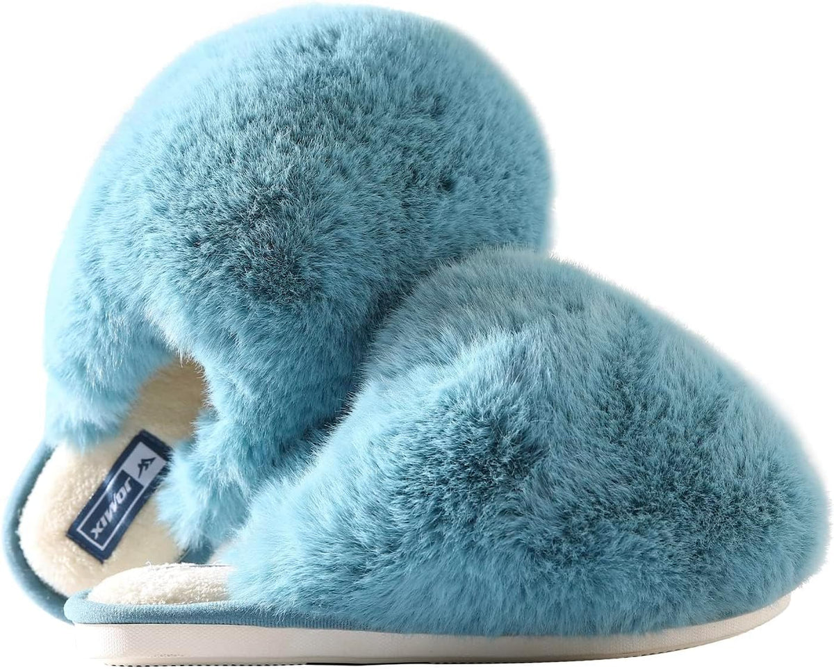 Pantuflas de Peluche Nube para Mujer - Azul
