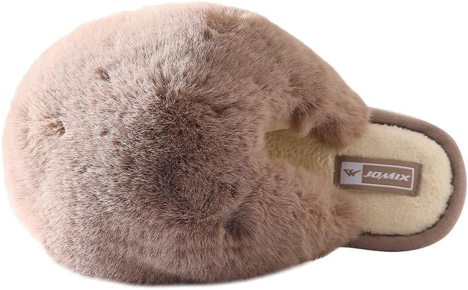 Pantuflas de Peluche Nube para Mujer - Caqui
